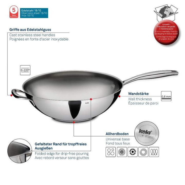 Wok nerez Flavoria 32 cm | Kvalita v kuchyni