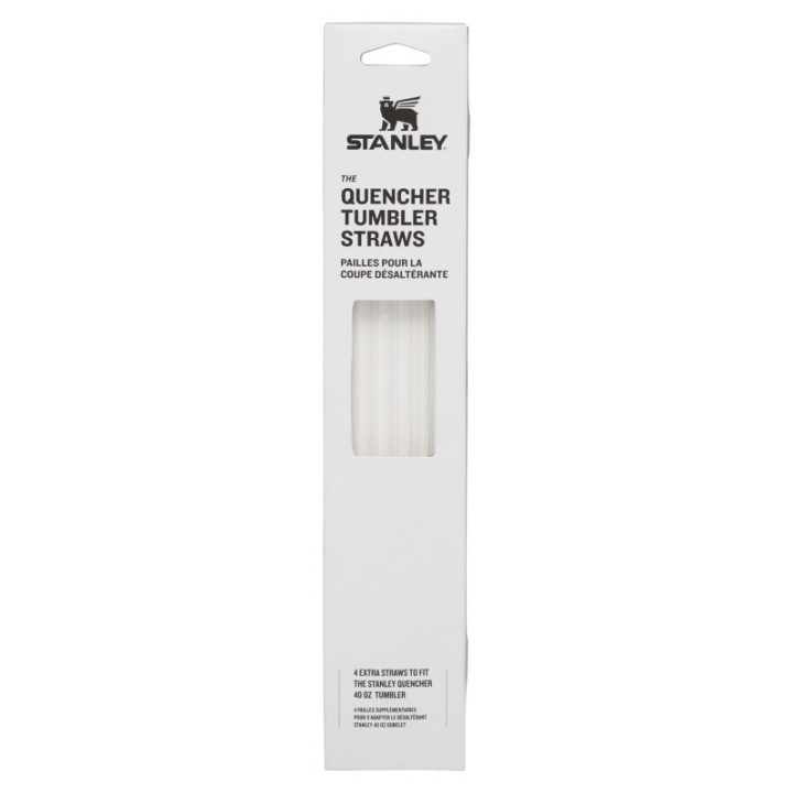 STANLEY QUENCHER slámky - brčka náhradní set 4 kusů čirá