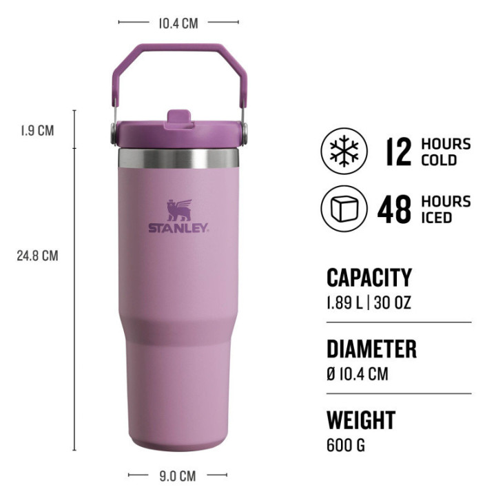 STANLEY Tumbler se slámkou/brčkem 890ml Lilac | Kvalita v kuchyni