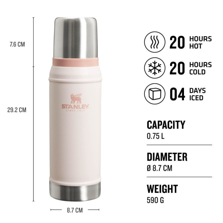 STANLEY Termoska Legendary Classic series 750 ml Rose Quartz