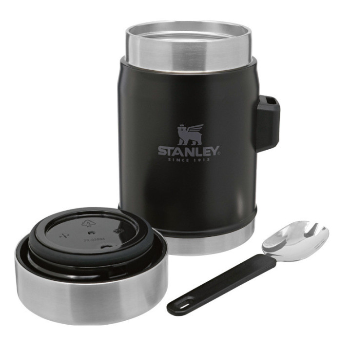 STANLEY Termoska jídelní 400 ml se lžící/vidličkou černá mat