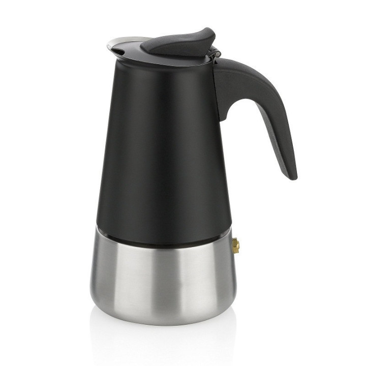 Konvice na espresso Ferrara nerez černá 200 ml