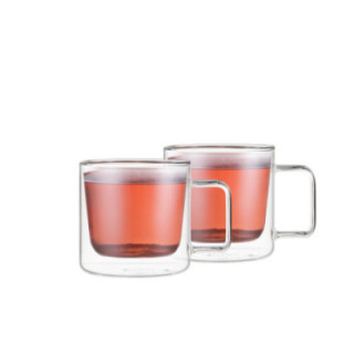 Moderní dvoustěnné hrnky - L 250 ml | Sada 2 kusů