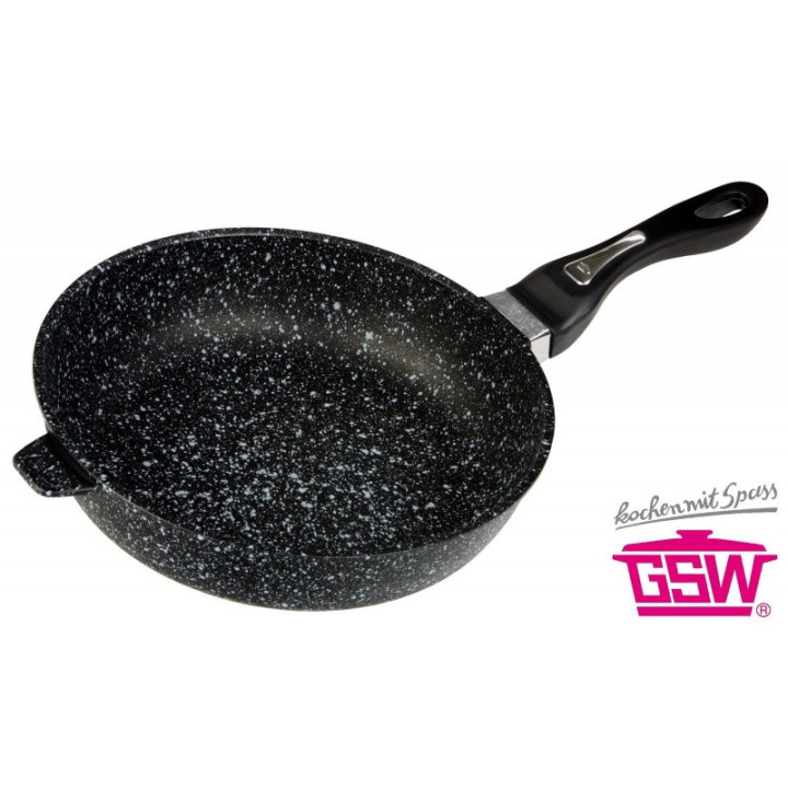 Vysoká pánev z litého hliníku Titanium Granit 24 cm